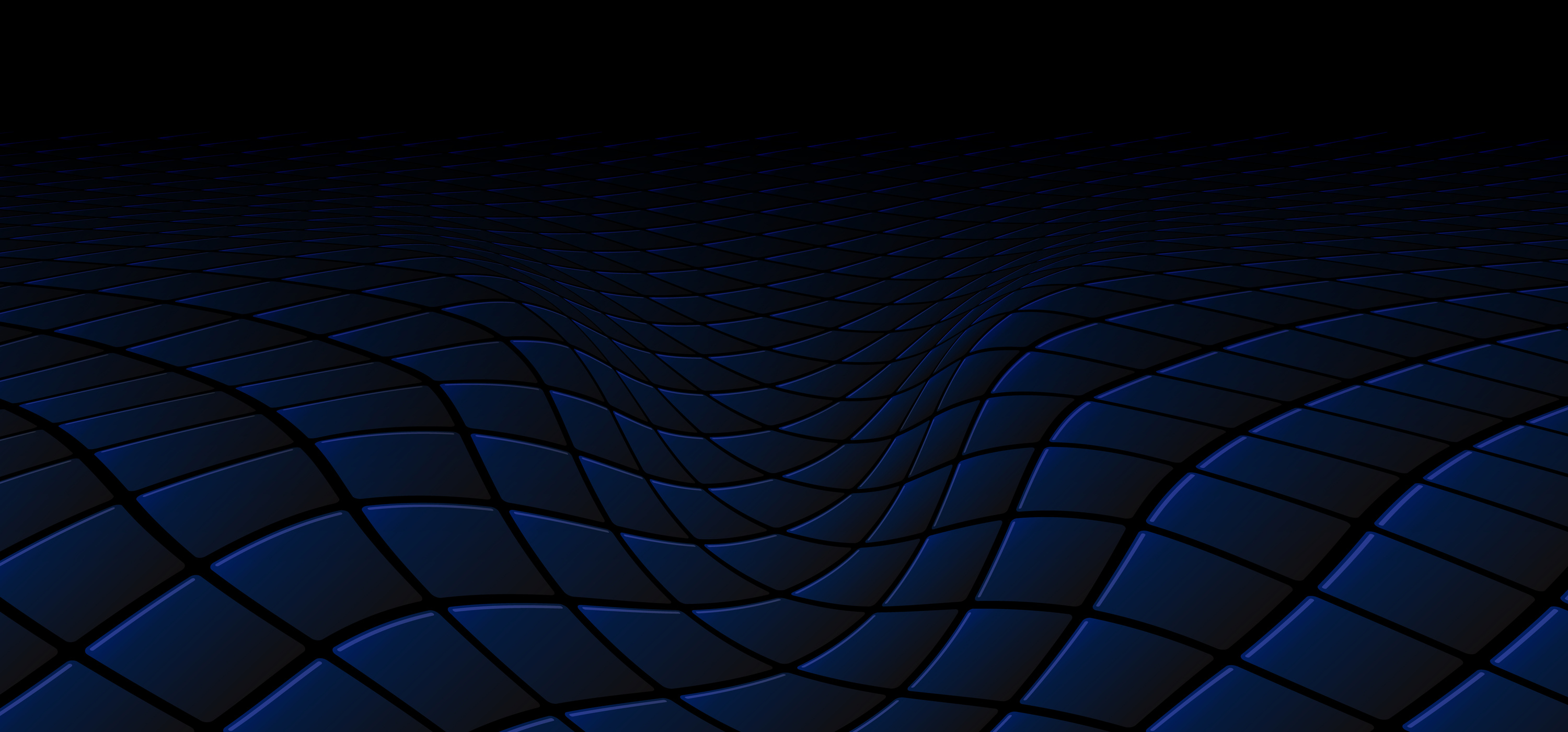 Abstract technology concept black and blue square pattern wave p